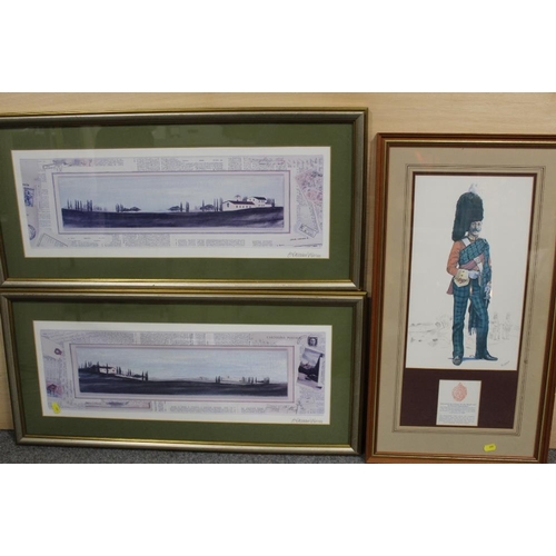 17 - A COLLECTION OF ASSORTED PRINTS TO INCLUDE NAVAL AIR SQUADRON PRINTS, TB HARDY PRINT OF SHIPS AT SEA... 