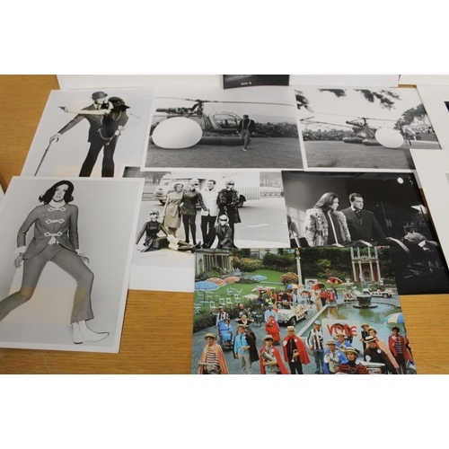 405 - A SELECTION OF PHOTOGRAPHS FROM THE AVENGERS AND THE PRISONER