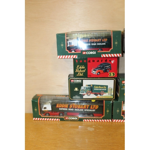 312 - A COLLECTION OF BOXED CORGI EDDIE STOBART LORRY TOYS