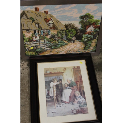 23 - A LARGE QUANTITY OF PICTURES AND PRINTS TO INCLUDE FRAMED OIL ON CANVASES, LARGE GILT FRAMED PRINT O... 