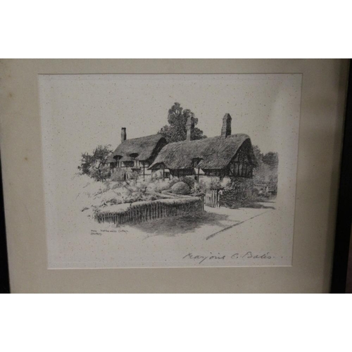 47 - A COLLECTION OF ASSORTED SIGNED PRINTS AND ETCHINGS - BUILDINGS AND LANDSCAPES (12)