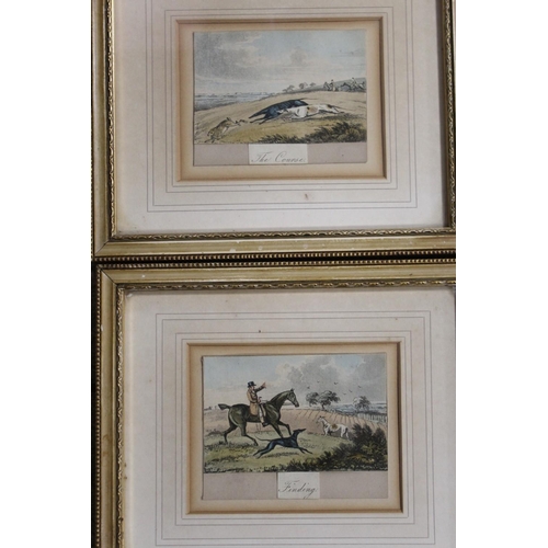 6 - A LARGE QUANTITY OF FRAMED AND GLAZED COACHING AND HUNTING SCENE PRINTS TO INCLUDE A SET OF FOUR SEA... 