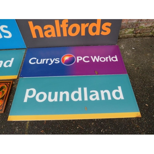 40 - FIVE PERSPEX SHOP ADVERTISING SIGNS TO INCLUDE POUNDLAND AND GREGGS, REPRODUCTION FUN FAIR SIGN (6)