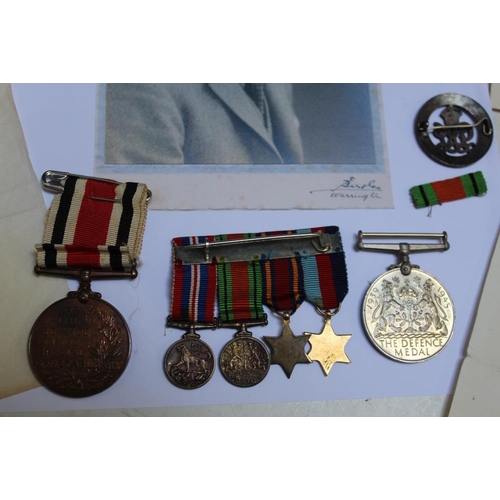 913 - A SMALL COLLECTION OF MEDALS AND ASSOCIATED CORRESPONDENCE FOR MR LOUIS E.T. FORSTER,  to include th... 