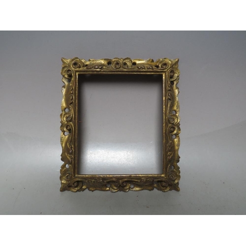 290 - TWO 19TH CENTURY FLORENTINE FRAMES, oval site of one 19 x 13 cm, rebate 23 x 17 cm, in need of exten... 