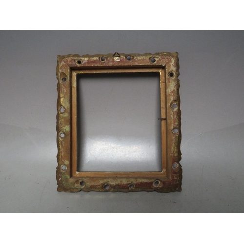 290 - TWO 19TH CENTURY FLORENTINE FRAMES, oval site of one 19 x 13 cm, rebate 23 x 17 cm, in need of exten... 