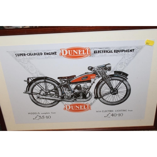 117 - A COLLECTION OF MOTOR RELATED PRINTS TO INCLUDE TWO SIGNED LIMITED EDITION BARRY ROWE PRINTS ENTITLE... 