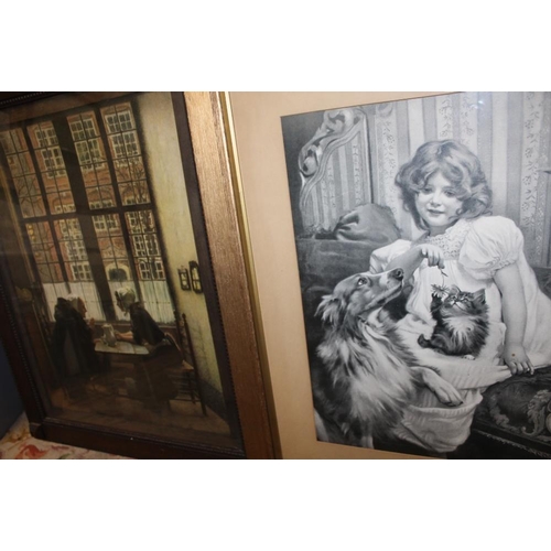 76 - A LARGE QUANTITY OF ASSORTED PRINTS ETC. TO INCLUDE BAXTER PRINTS, SIGNED ENGRAVINGS ETC.