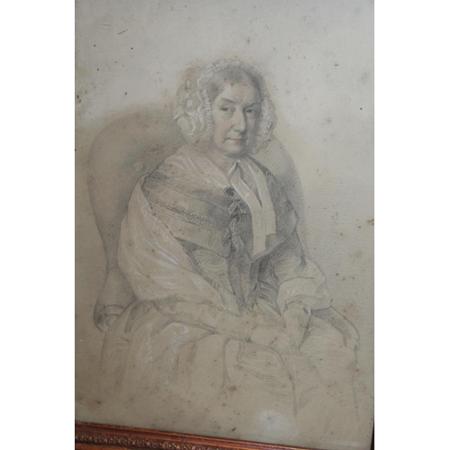 77 - A GILT FRAMED OIL ON BOARD OF A STREET SCENE WITH FIGURES, TOGETHER WITH A FRAMED AND GLAZED OIL OF ... 