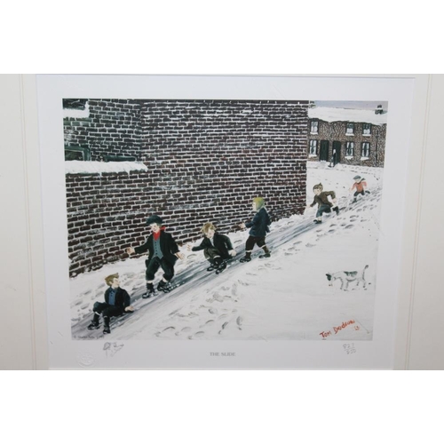 88 - A COLLECTION OF FRAMED AND GLAZED LIMITED EDITION TOM DODSON PRINTS TO INCLUDE SIGNED EXAMPLES (5)