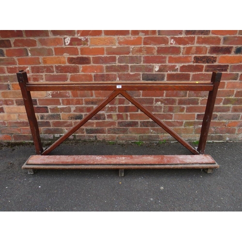 888 - A VINTAGE ECCLESIASTICAL PRAYER STAND W- 160 CM