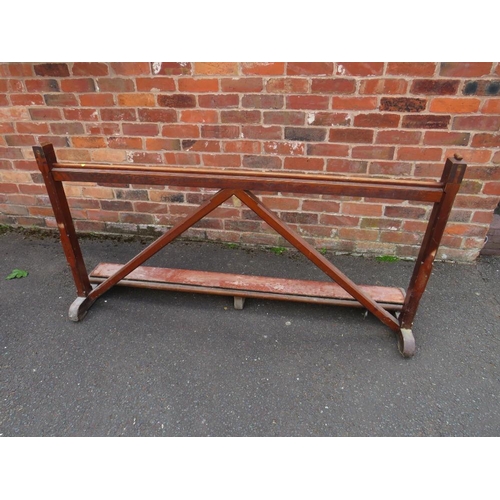 888 - A VINTAGE ECCLESIASTICAL PRAYER STAND W- 160 CM