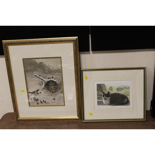 10 - A COLLECTION OF CAT RELATED PRINTS TO INCLUDE A LOUIS WAIN PRINT, PAIR OF SIGNED LIMITED EDITION 'DE... 