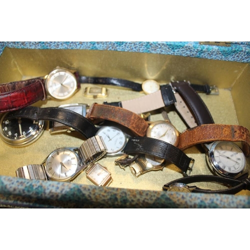 338 - A COLLECTION OF ASSORTED LADIES AND GENTS WRISTWATCHES TO INC A THORAL EXAMPLE, BUCHERER EXAMPLE ETC