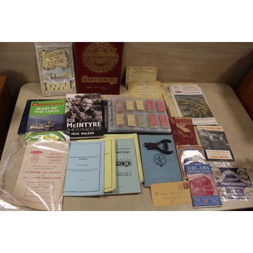 364 - A LARGE QUANTITY OF RAILWAY RELATED EPHEMERA TO NC. VINTAGE TRAIN TICKETS, TICKET PUNCH HANDBOOKS ET... 