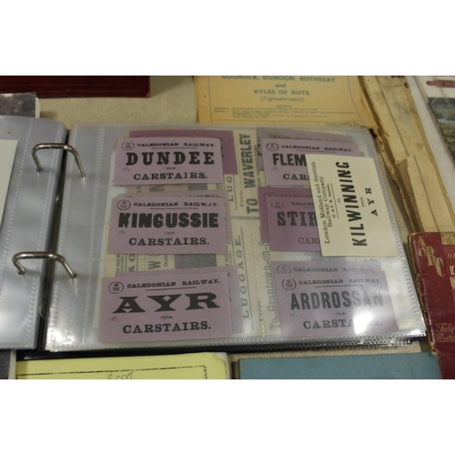 364 - A LARGE QUANTITY OF RAILWAY RELATED EPHEMERA TO NC. VINTAGE TRAIN TICKETS, TICKET PUNCH HANDBOOKS ET... 