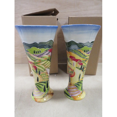 262 - A PAIR OF BOXED OLD TUPTONWARE VASES