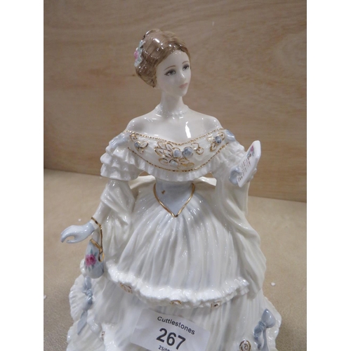 267 - A LIMITED EDITION ROYAL DOULTON 'SHALL COMPARE THEE' FIGURINE HN3999