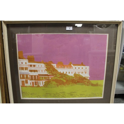 2 - GEOFFREY ELLIOTT (XX). British school, 'Lewes Crescent', signed in pencil lower right, coloured prin... 