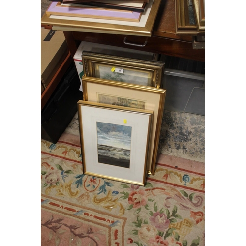 23 - A COLLECTION OF FRAMED AND GLAZED PICTURES TO INCLUDE EXAMPLES BY WALDEMAR WOLINSKI, W STONE ETC