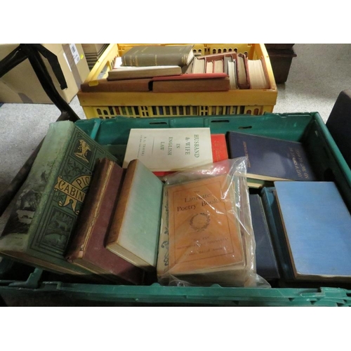 121 - TWO BOXES OF VINTAGE BOOKS