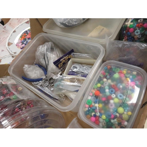 99 - A QUANTITY OF BEADING AND ACCESSORIES