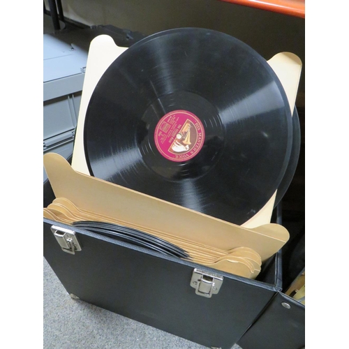 139 - THREE CASES OF MOSTLY CLASSIC 78 RPM RECORDS AND LP'S (APPROX 120)