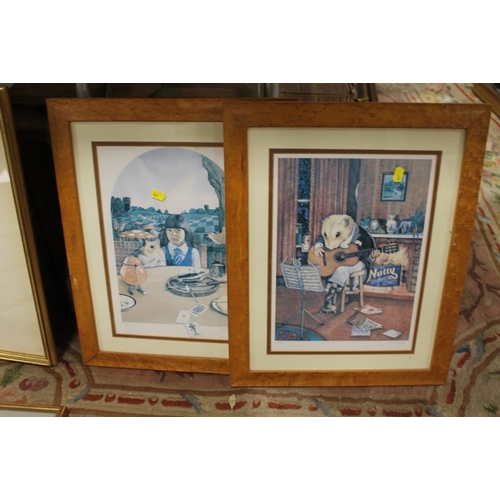 13 - A COLLECTION OF FRAMED AND GLAZED SIGNED LIMITED EDITION PRINTS TO INCLUDE AN ARTISTS PROOF AND SURR... 