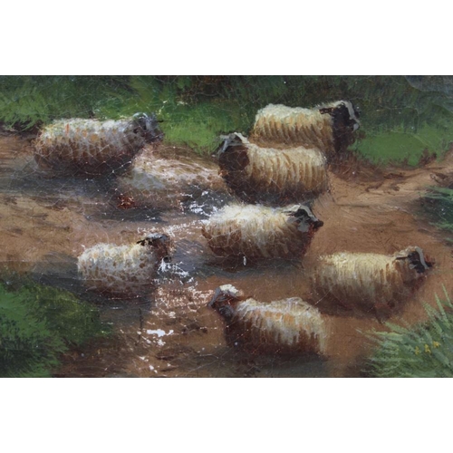 2 - CEDRIC GRAY (XIX-XX). A pair of country landscapes with sheep, signed lower right and dated 1912, oi... 