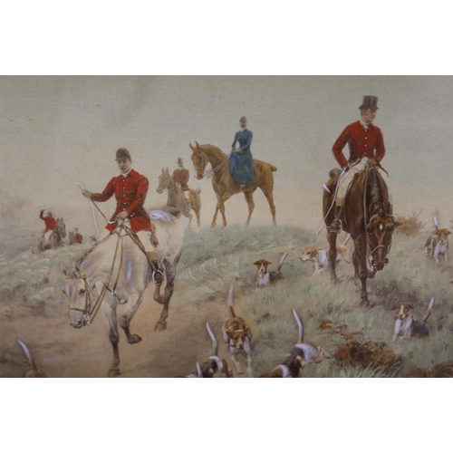 37 - A QUANTITY OF ASSORTED PRINTS TO INCLUDE A SET OF FOUR FRAMED AND GLAZED HUNTING SCENE PRINTS