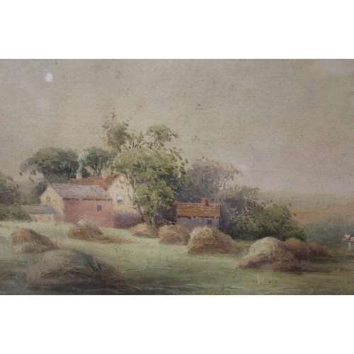 43 - A COLLECTION OF FRAMED AND GLAZED WATERCOLOURS TO INCLUDE A COUNTRY HOUSE SIGNED STANLEY W GIBB, A S... 