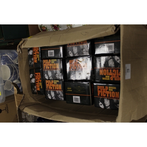 76 - A QUANTITY OF BOXED PULP FICTION MUGS