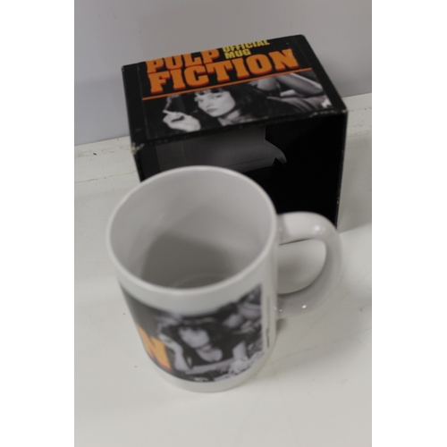 76 - A QUANTITY OF BOXED PULP FICTION MUGS