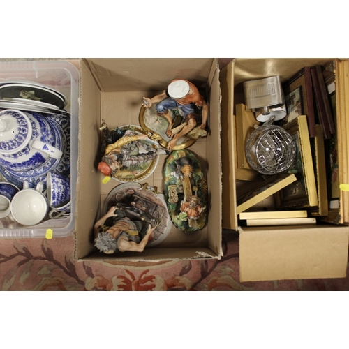 78 - A BOX OF ASSORTED CHINA TO INCLUDE ROYAL ALBERT, AYNSLEY AND PARAGON EXAMPLES