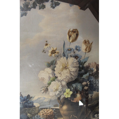 15 - A PAIR OF GILT FRAMED AND GLAZED STILL LIFE FLORAL PRINTS