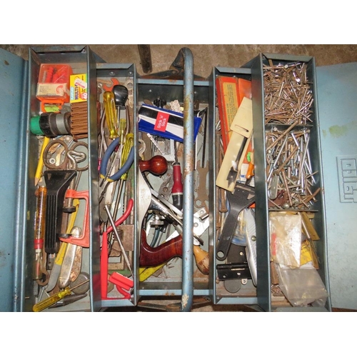 556 - A LARGE SELECTION OF VARIOUS HOUSEHOLD AND AUTOMOTIVE TOOLS, HARDWARE AND ENGINEERING TOOLS