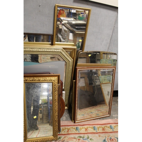 6 - A LARGE QUANTITY OF ASSORTED MIRRORS