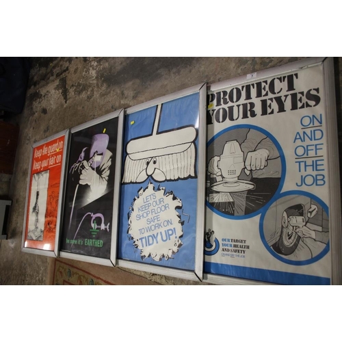 9 - FOUR ROSPA POSTERS ON HEALTH AND SAFETY