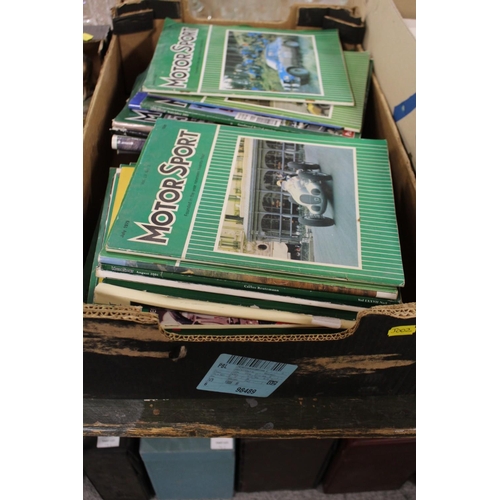 105 - A TRAY OF VINTAGE MOTOR SPORT MAGAZINES