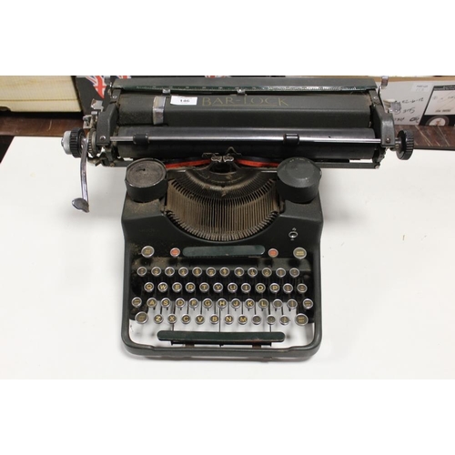 146 - A VINTAGE BAR-LOCK TYPEWRITER