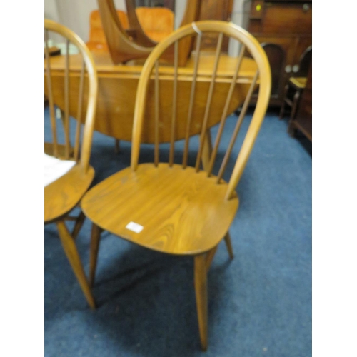 671 - A SET OF FOUR ERCOL WINDSOR CHAIRS