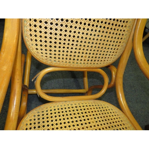 704 - A MODERN BENTWOOD / BERGERE CHAIR