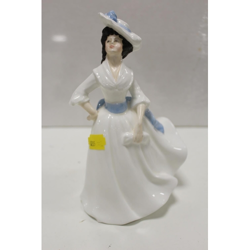 164 - A ROYAL DOULTON MARGARET FIGURE HN2397 TOGETHER WITH A BESWICK LIMITED EDITION YULE MUG, ETC (4)