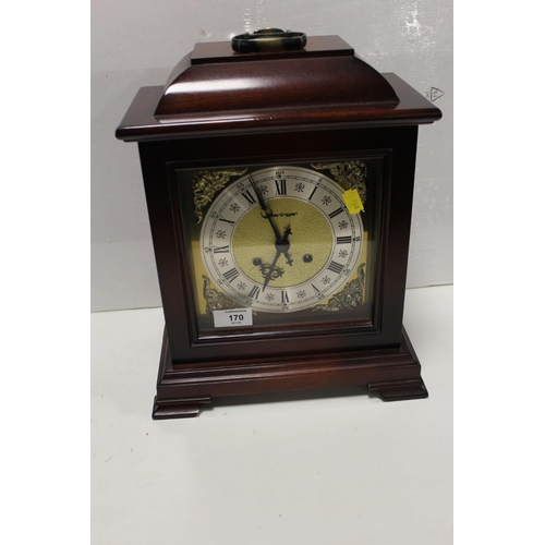 170 - A WEST GERMAN KIENINGER MANTLE CLOCK