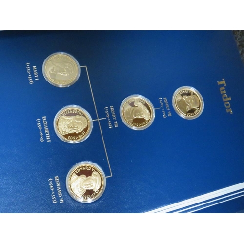 232 - THE KINGS AND QUEENS COLLECTION - ENGRAVED TO SIDE OF EACH COIN 'RSBS FIRST EDITION SILVER JUBILEE 1... 