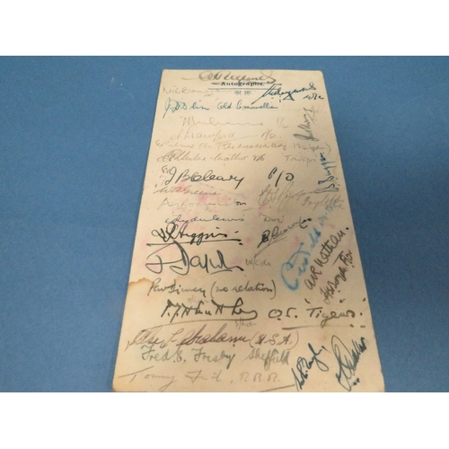 308 - A NEW ZEALAND SHIPPING COMPANY 1942 MENU WITH AUTOGRAPHS