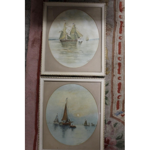 18 - A PAIR OF FRAMED AND GLAZED COASTAL WATERCOLOURS, COUNTRY LANDSCAPE ETC (6)