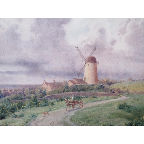 110 - ISAAC COOKE (1846-1922). 'The Old Wallasey Windmill, Cheshire', see verso, signed lower left, waterc... 