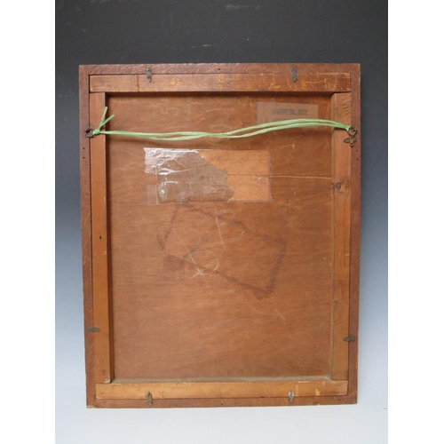 23 - HENRY PERCY HUGGILL (1886-1957). A Continental wooded river landscape with figures and hill top chat... 