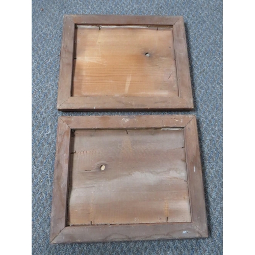 31 - (XIX). A pair of naive marina scenes with sailing vessels, unsigned, gouache on paper laid on board,... 